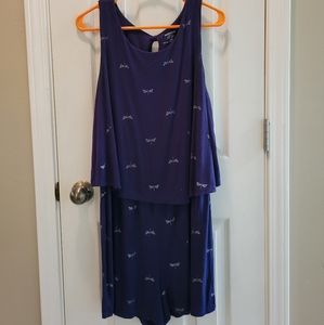 Motherhood nursing/pumping access shorts romper-  Size M